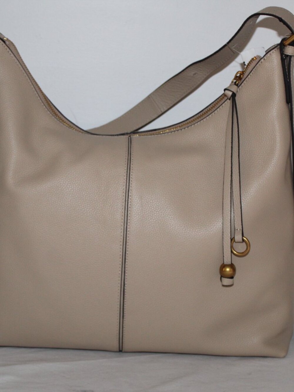NWT Rag & Bone Williamsburg Hobo Shoulder Bag Oat Leather - Picture 5 of 13